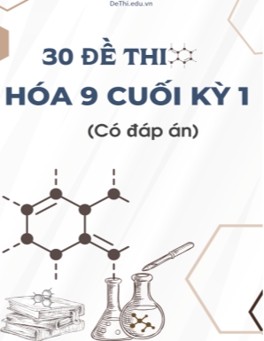 Bộ 30 Đề thi Hóa 9 cuối kì 1 (Có đáp án)